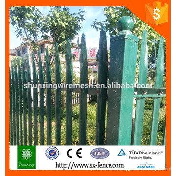 ISO euro style powder coated palisade fencing (CE&ISO9001)